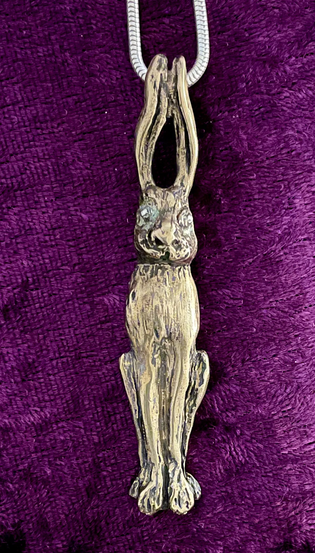 Bronze cast hare