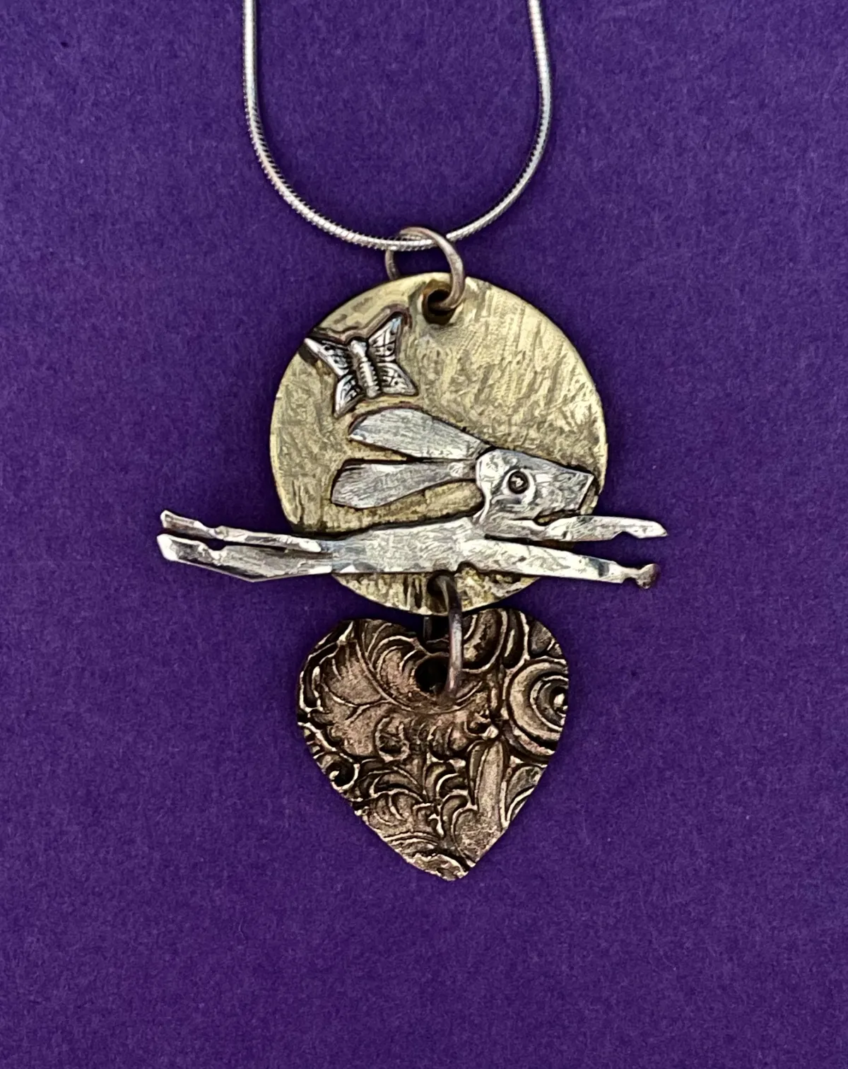 Silver hare and bronze heart