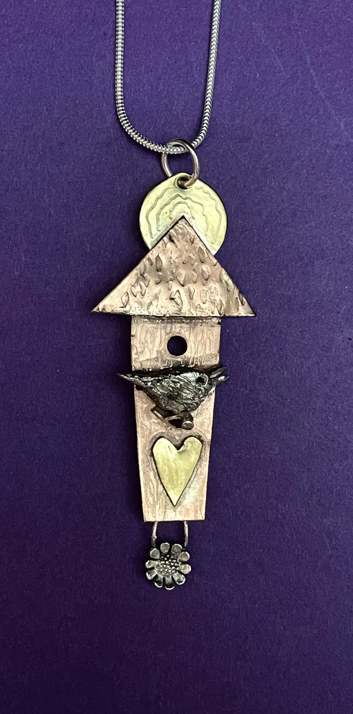 Bird house pendant
