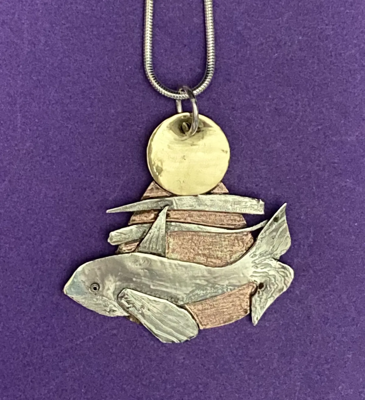 Silver Orca Pendant