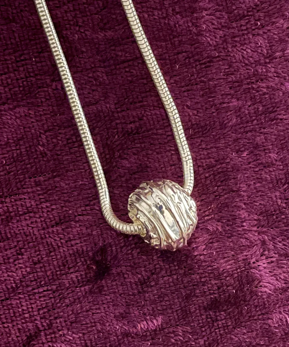 Silver Bead Pendant