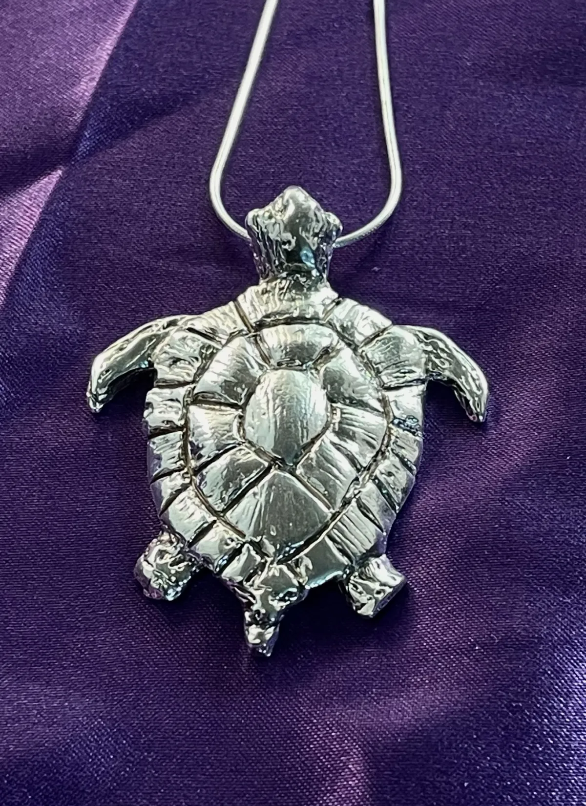 Silver Turtle Pendant