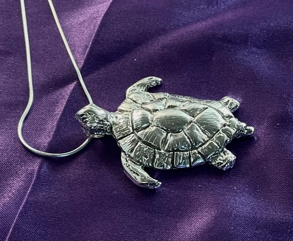 Silver Turtle Pendant