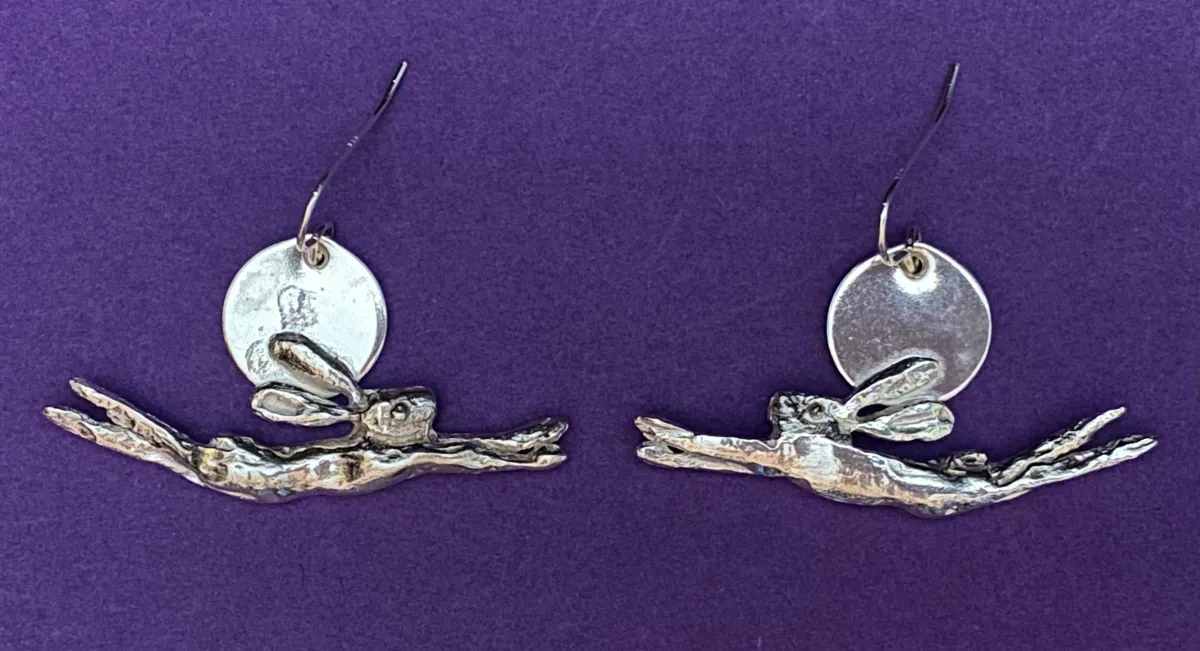 Leaping Hare Earrings
