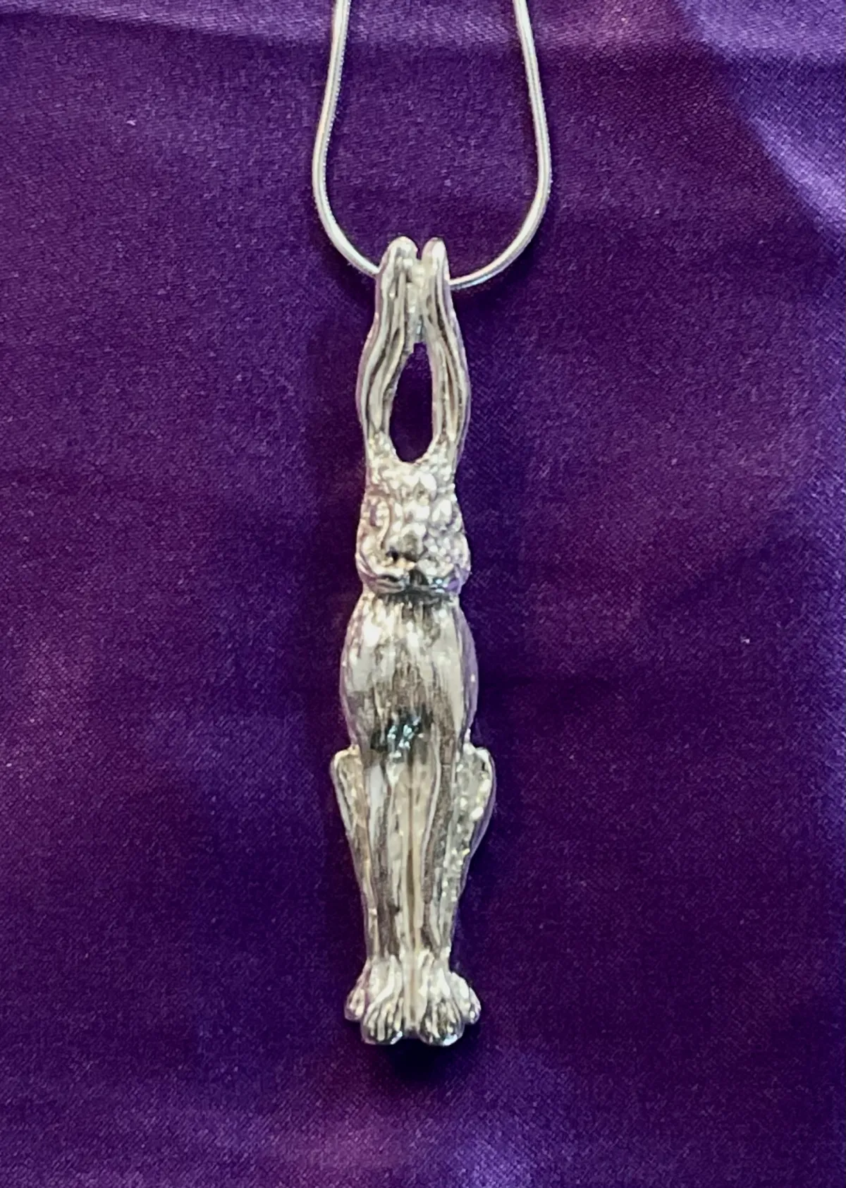 Silver Mrs. B pendant