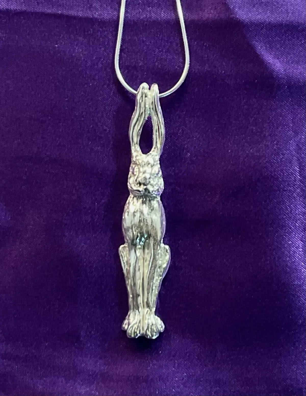 Silver Mrs. B pendant