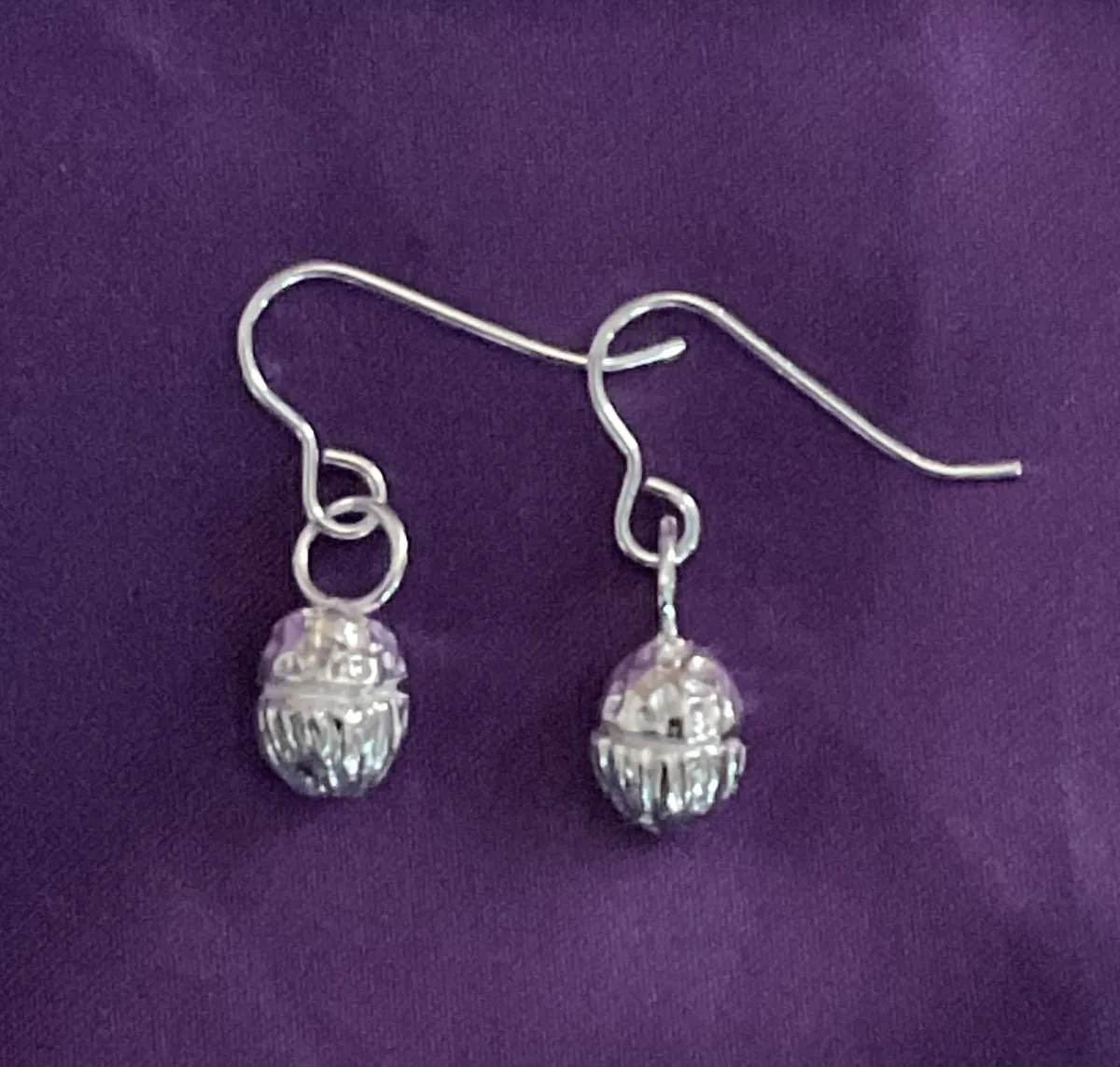 Silver Acorn Earrings