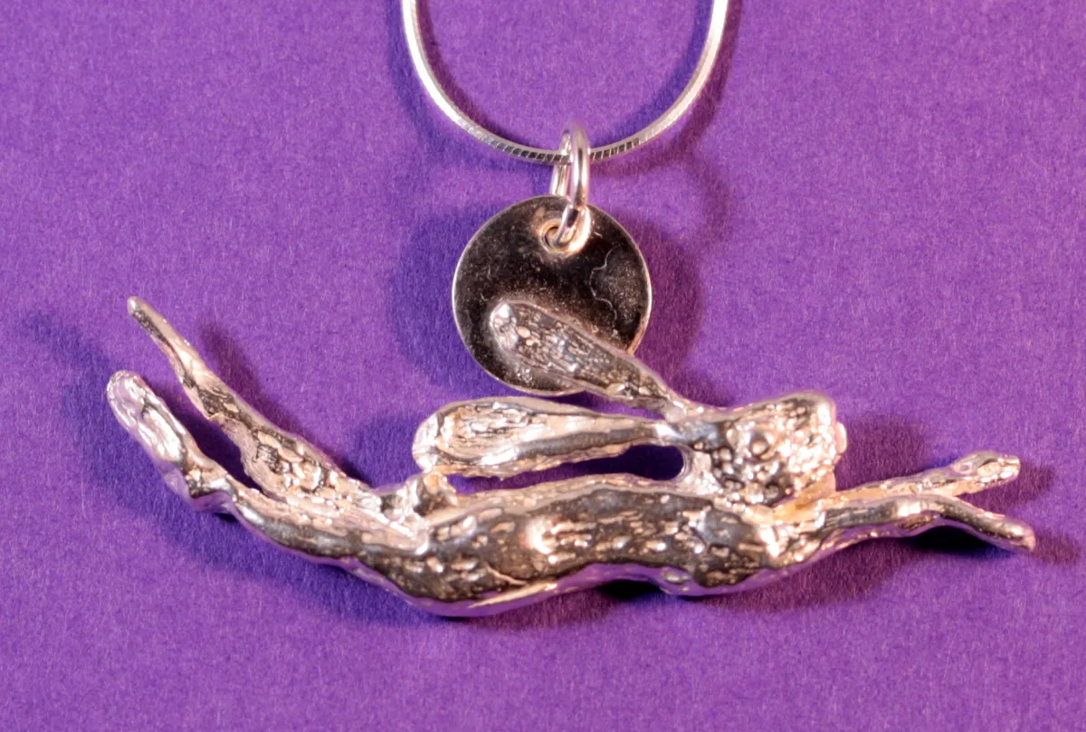 Silver Leaping Hare